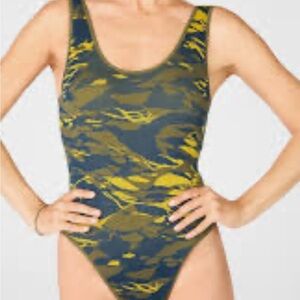 Fabletics Camouflage Bodysuit/Swimsuit Size Small